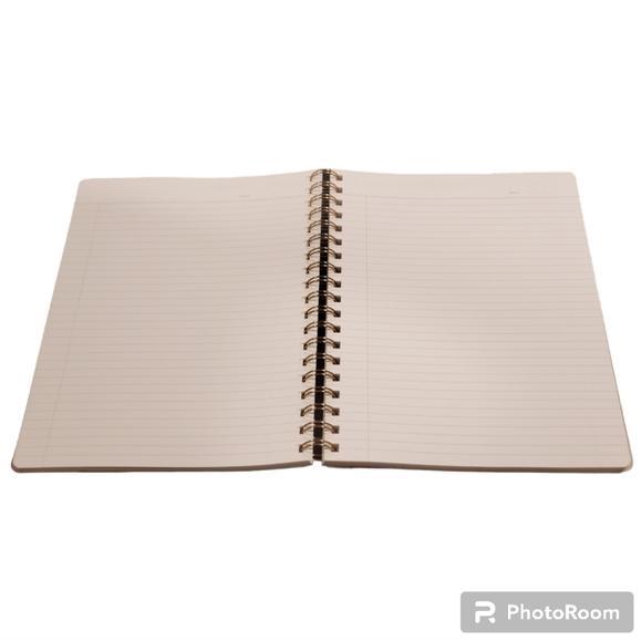 Fringe Studio Faux Leather Vegan Medallion Brentwood Navy Gold Stamp Notebook - Picture 5 of 9